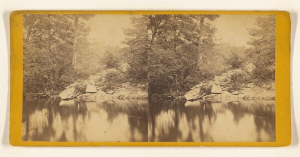 Edward and Henry T. Anthony & Co., The Boat Landing on Tea Island. [Lake George, N.Y.]