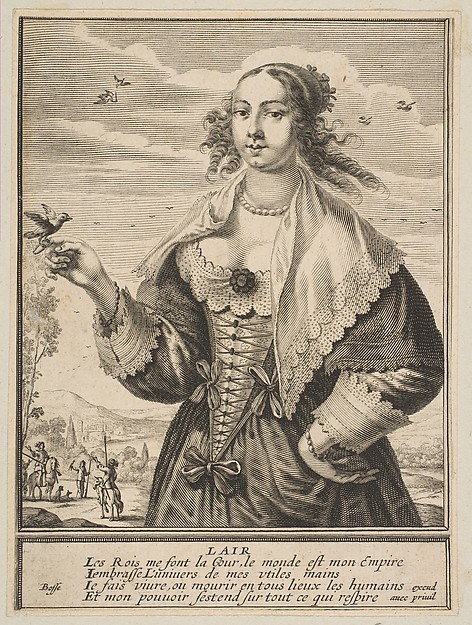 Abraham Bosse, Air, from "The Four Elements" (Les Quatre Eléments)