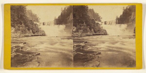 Edward and Henry T. Anthony & Co., Trenton Falls, New York. High Fall, from below.