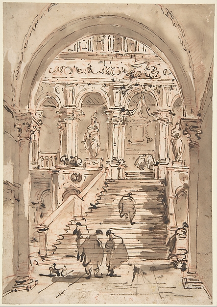Francesco Guardi, The Staircase of the Giants, Ducal Palace, Venice
