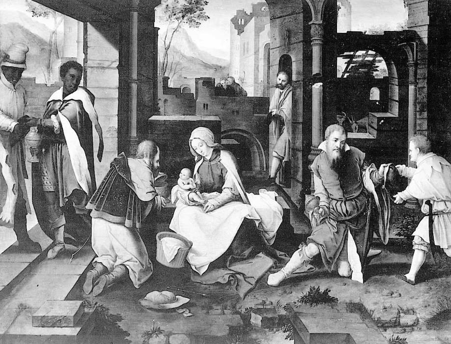 Lucas van Leyden, Die Anbetung der Könige