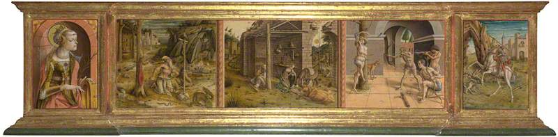Carlo Crivelli, Predella of La Madonna della Rondine
