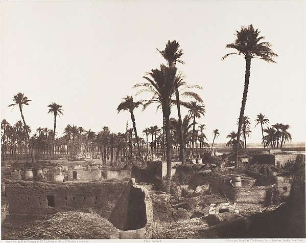 Félix Teynard, Abâzîz, Intérieure d'un Village Arabe
