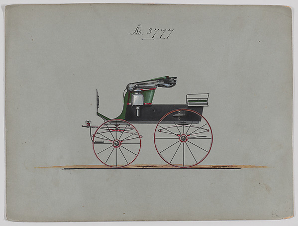 Brewster & Co., Design for Stanhope Phaeton, no. 3777