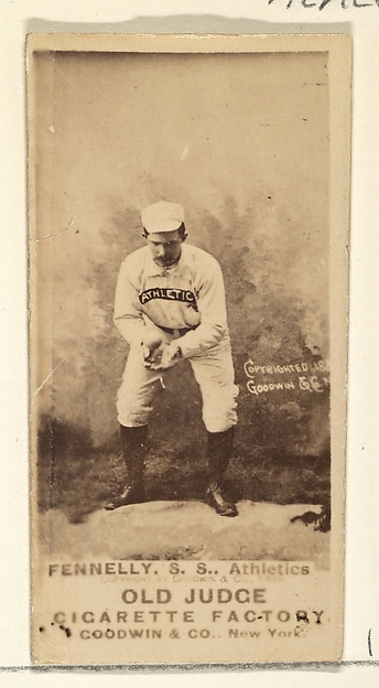 Goodwin & Company, Fennelly, Shortstop, Philadelphia Athletics, from the Old Judge series (N172) for Old Judge Cigarettes