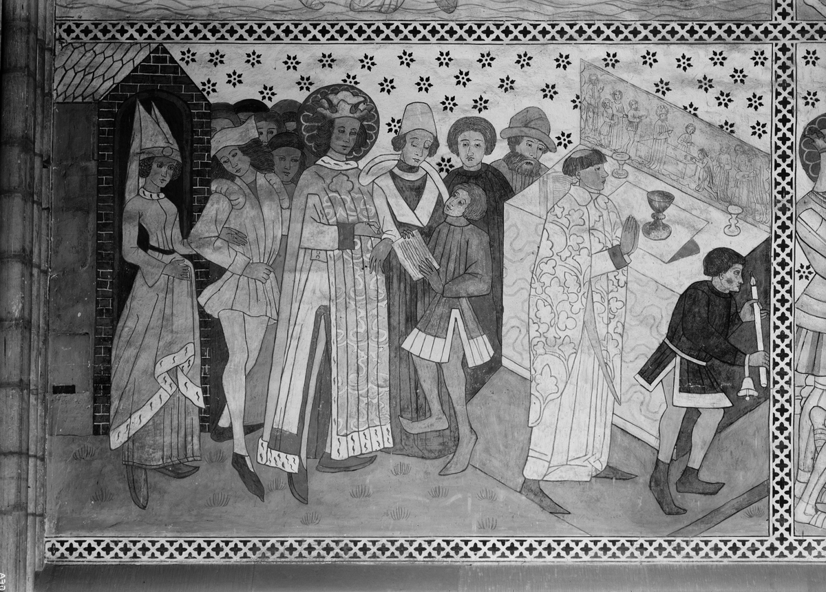 Paul Sandberg, Lime painting in Uppsala Cathedral, Uppsala 1944