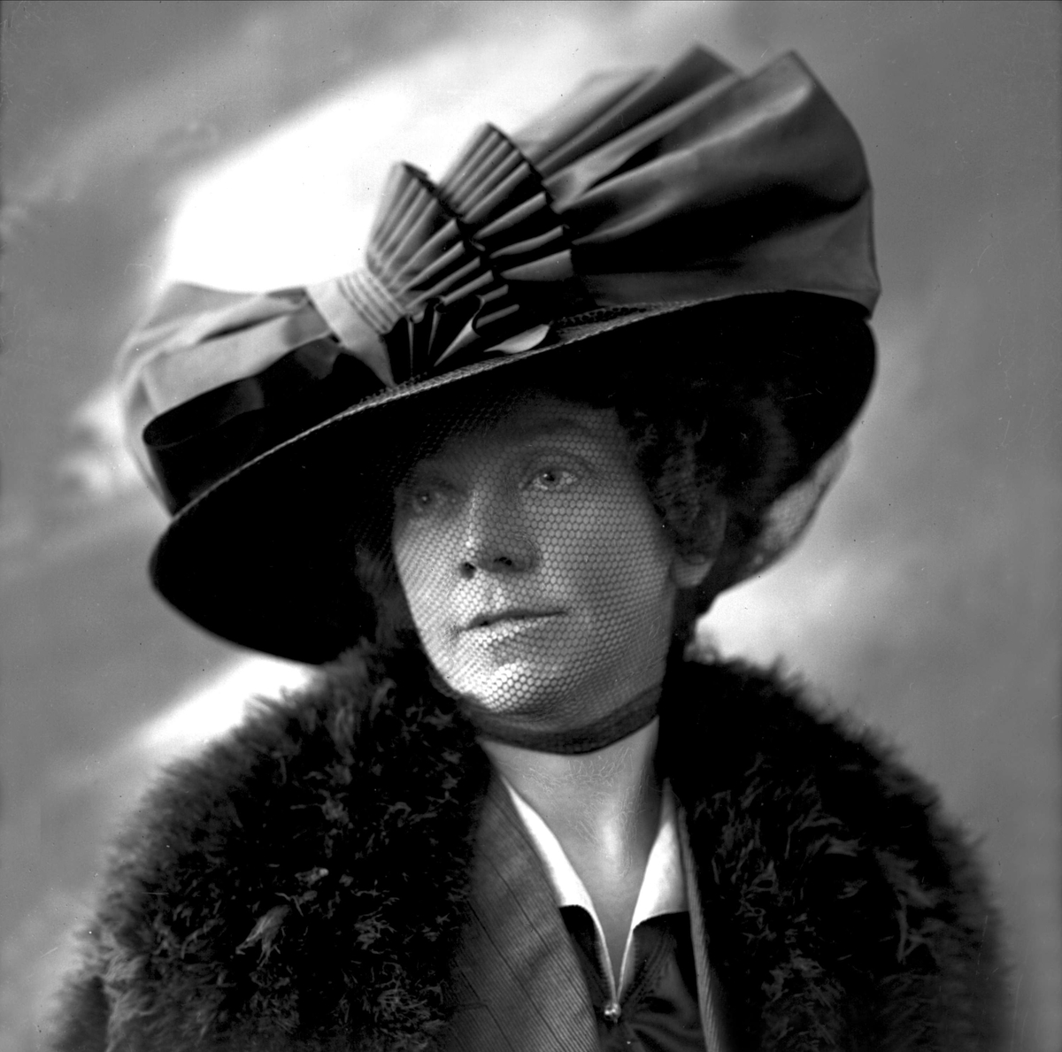 Gustav Borgen, Portrett, fru maler Wentzel. Kristiane Marie Wentzel, Kitty Wentzel (1868-1961).