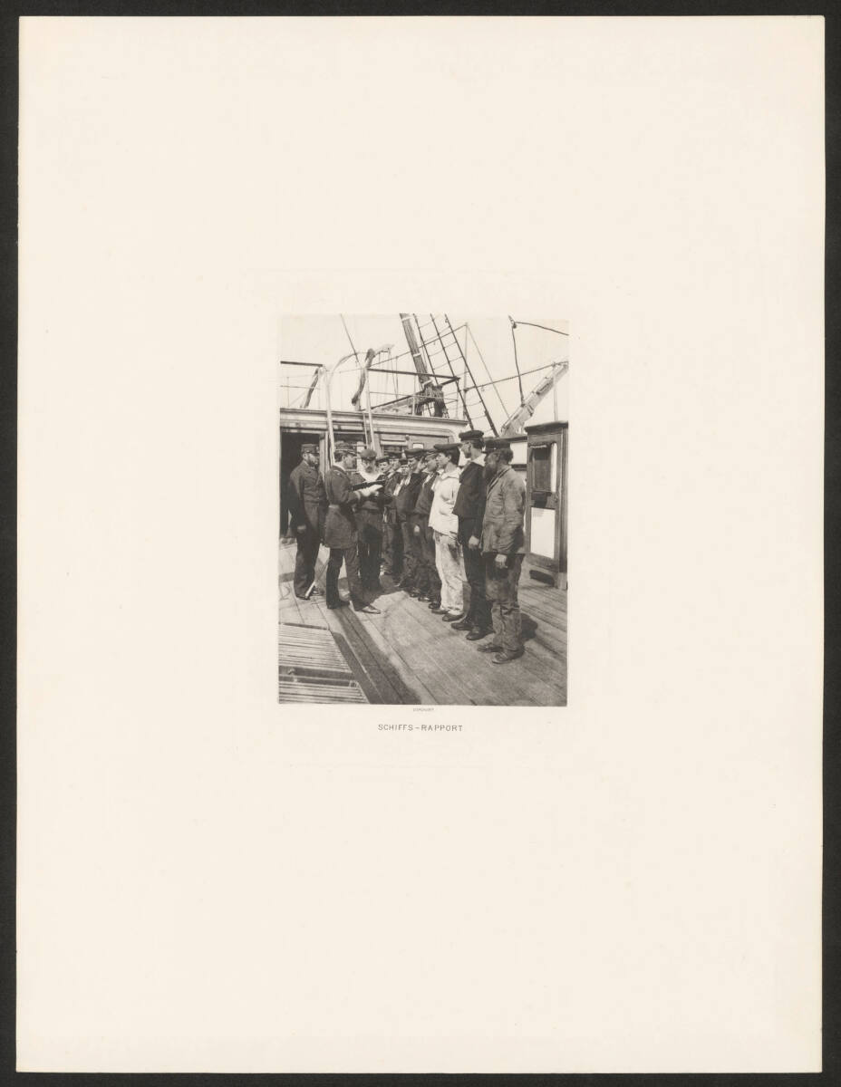 AlexanderHauger, Schiffs - Rapport (aus der Serie "Bord-Scenen - Bilder aus dem Schiffsleben der K.u.K. Kriegsmarine")