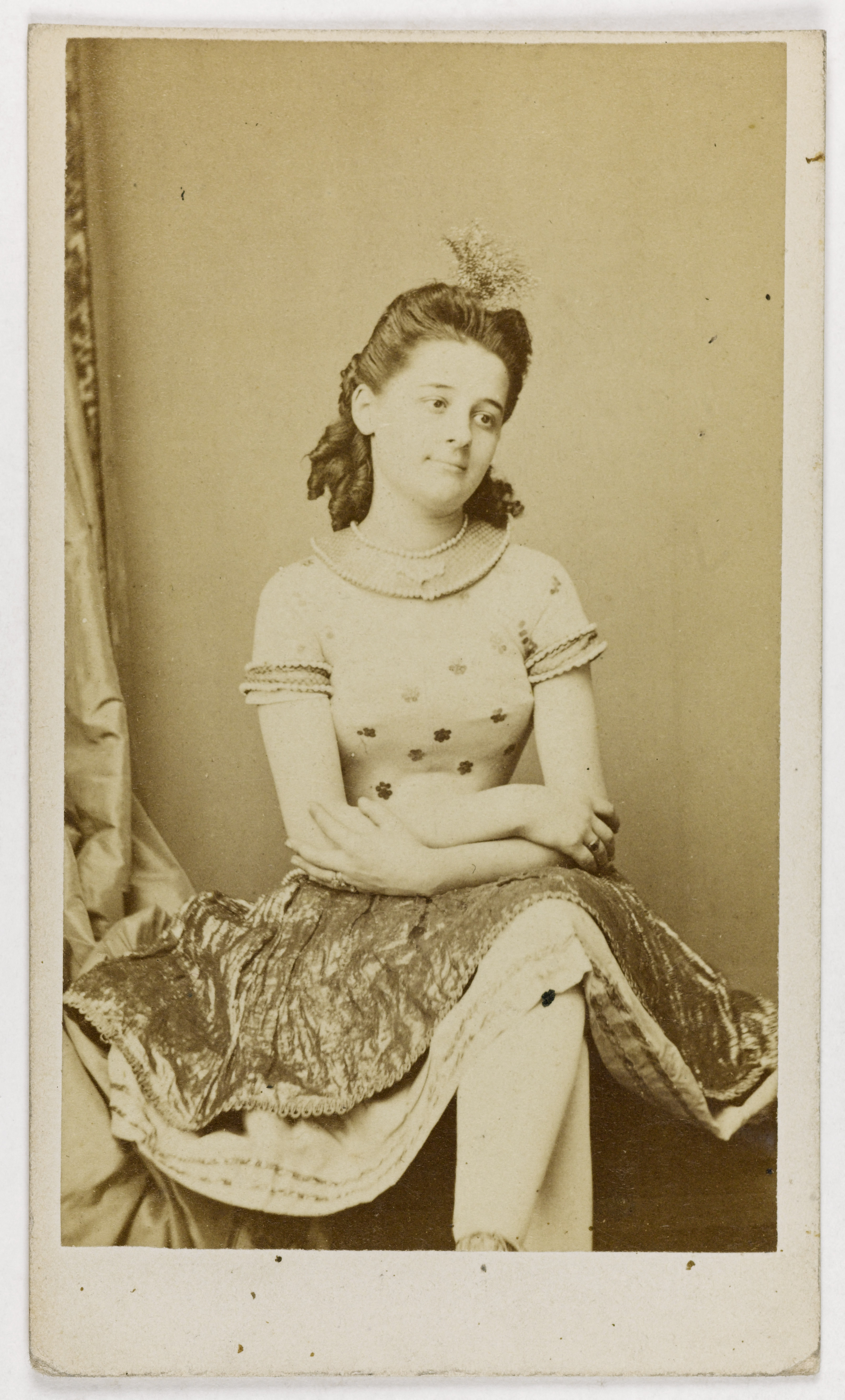 Ulric Grob, Portrait de Marie Valérie Claudine Tual, actrice et chanteuse lyrique