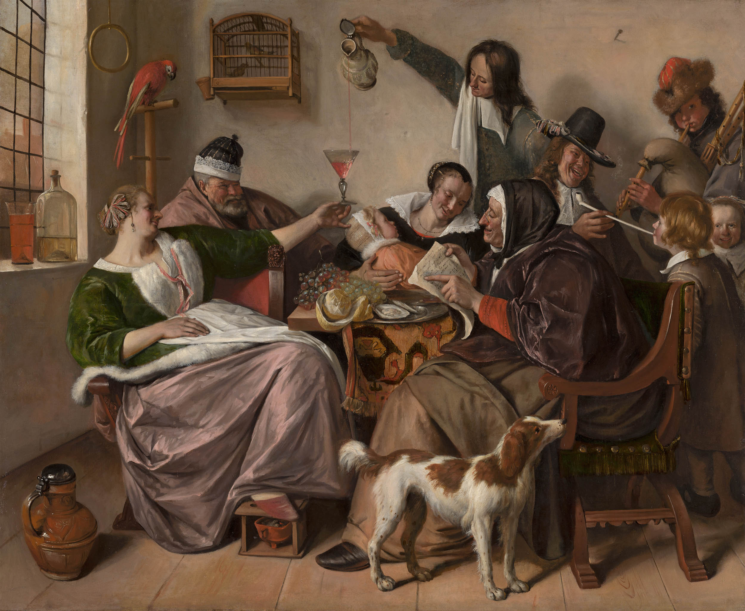 Jan Steen, ‘Soo voer gesongen, soo na gepepen’