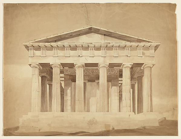Anonymous, British, 19th century, View of the Parthenon