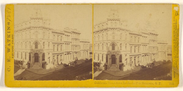Carleton Watkins, California Street from Leidesdorff to Sansome, S.F.