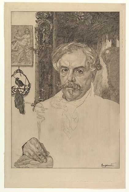 Félix Bracquemond, Portrait of Edmond de Goncourt