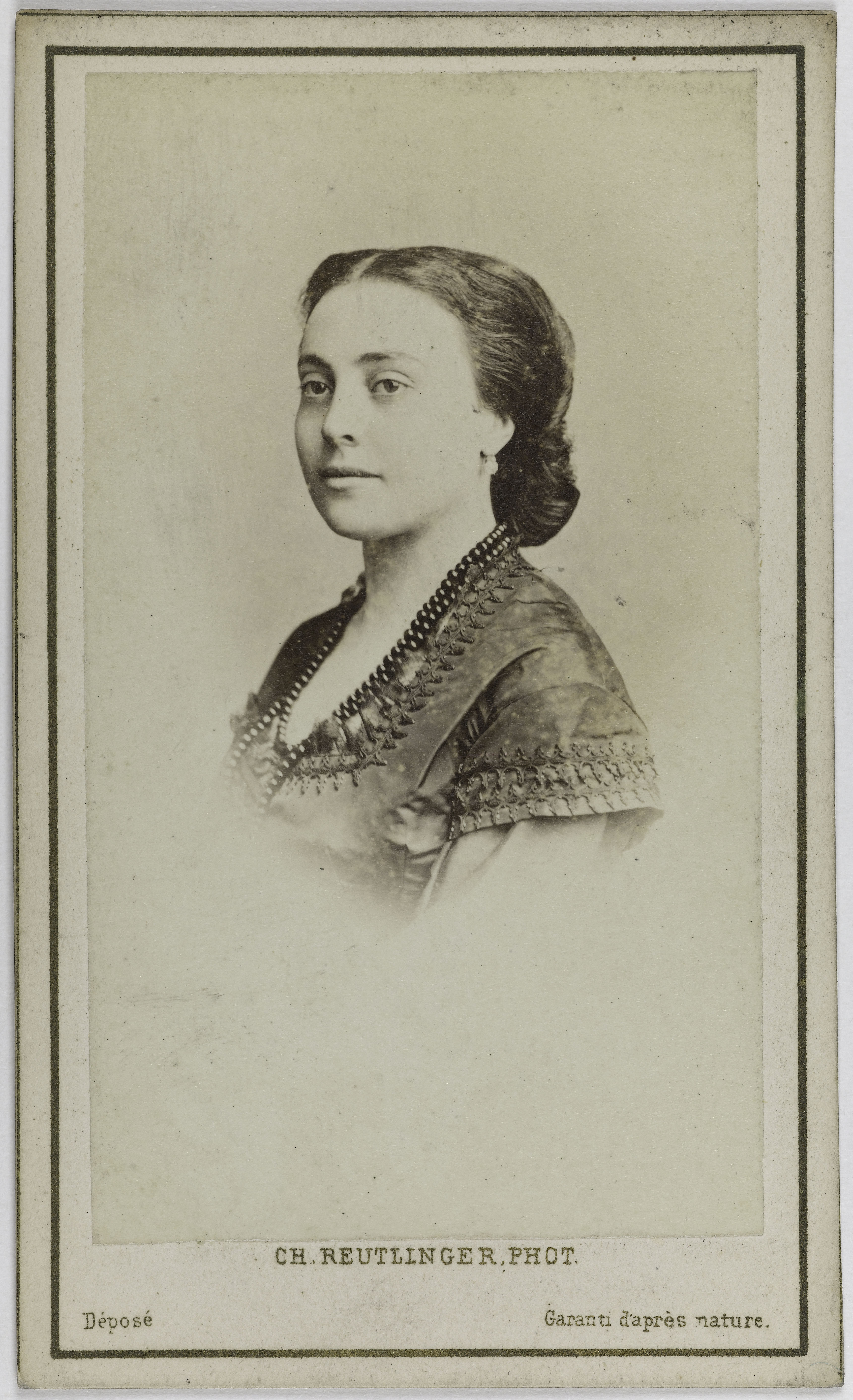 Charles Reutlinger, Portrait de Ponsin Adélaïde Zélia, (épouse de H. Provost), (1843-1885), (actrice)