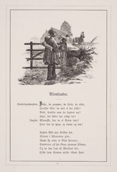H.P. Hansen, Aftenstunden. Illustration til H.V. Kaalund, "Fabler for Børn"