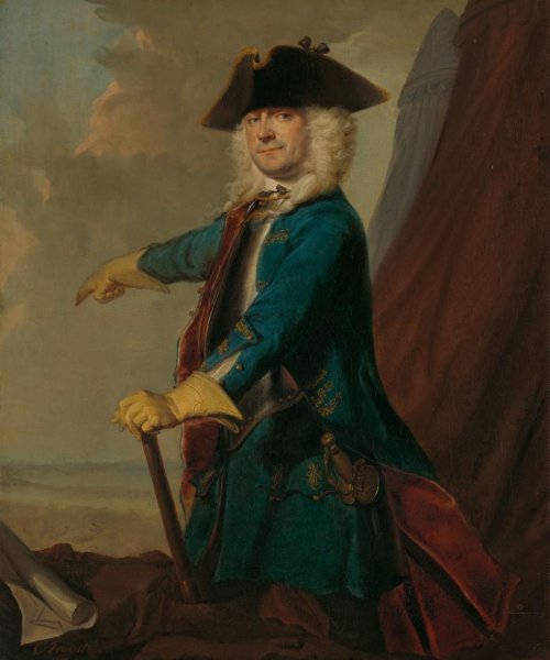 Cornelis Troost, Gerrit Sichterman (1688-1730). Quartermaster-General of the Cavalry, Colonel of the Oranje-Groningen Infantry Regiment, Commandant of Grave