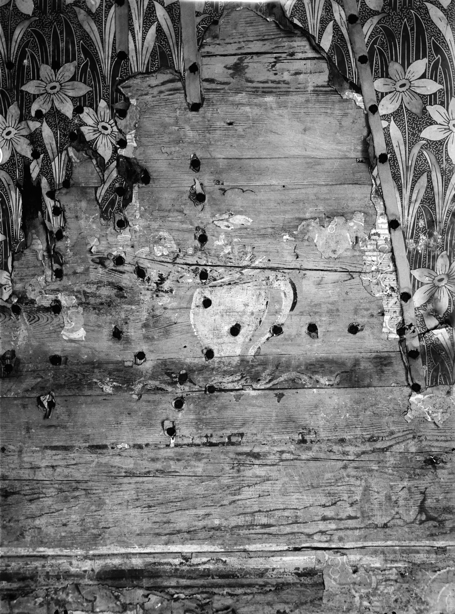 Paul Sandberg, Weekday Cottage - now at the open-air museum Disagården - during dismantling in Gränby, Björklinge parish, Uppland