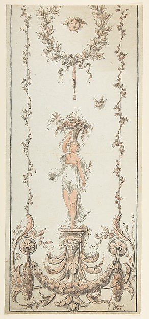 Anonymous, French, 19th century, Design for an Ornamental Panel