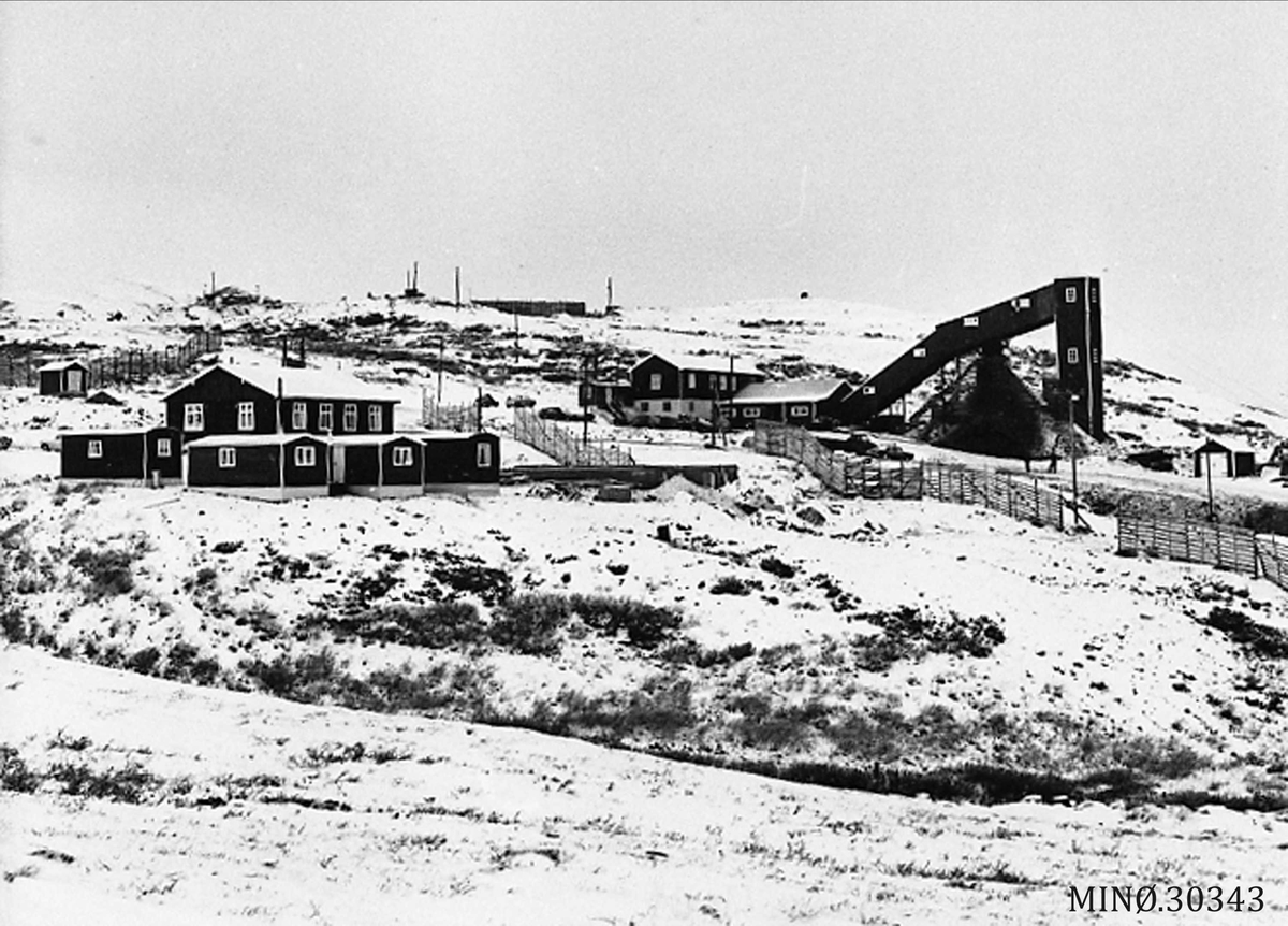 Ola Nyeggen, Fra Folldal Verk, Tverrfjellet gruve. Skråsjaktanlegget.