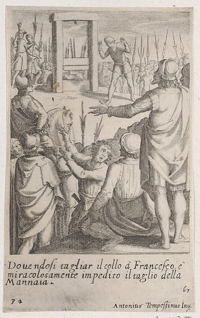 Jacques Callot, Francesco, from Scelta d'Alcuni Miracoli e Grazie della Santissima Nunziata di Firenze (Selection of Some Miracles and Graces that Occurred in the Church of the Annunziata in Florence)