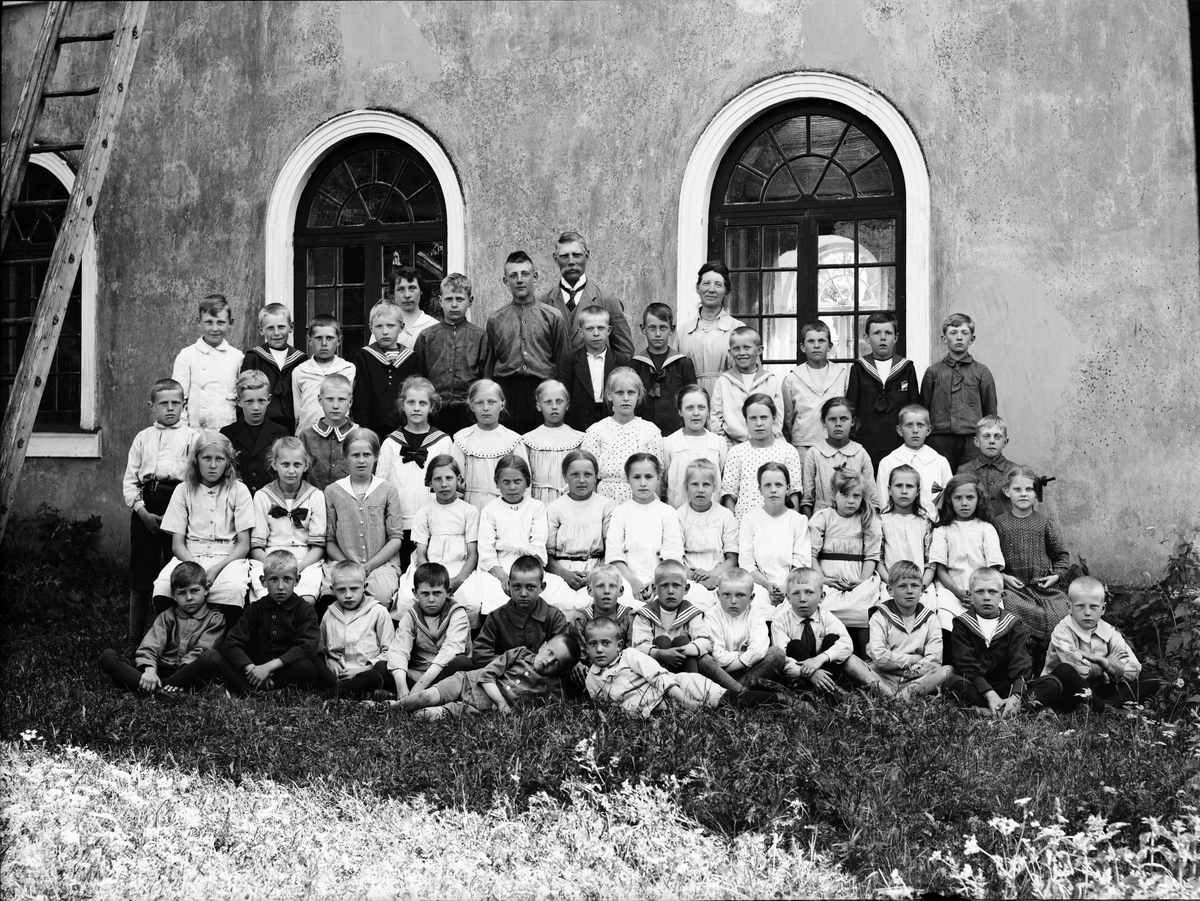 Skötsner-Edhlund, Skolbarn från Charlottaskolan, Forsmarks bruk, Uppland