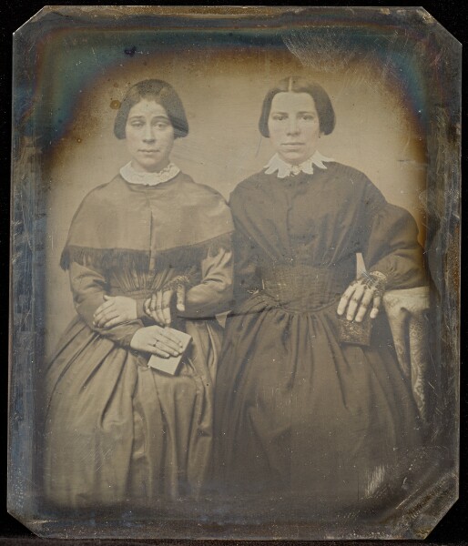 Jacob Byerly, [Portrait of Two Seated Young Women]