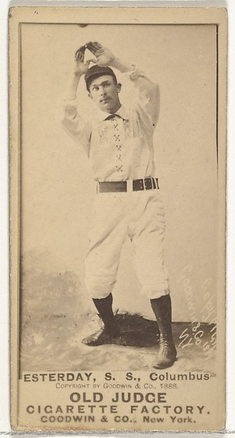 Goodwin & Company, Henry P. Easterday, Shortstop, Cleveland, from the Old Judge series (N172) for Old Judge Cigarettes