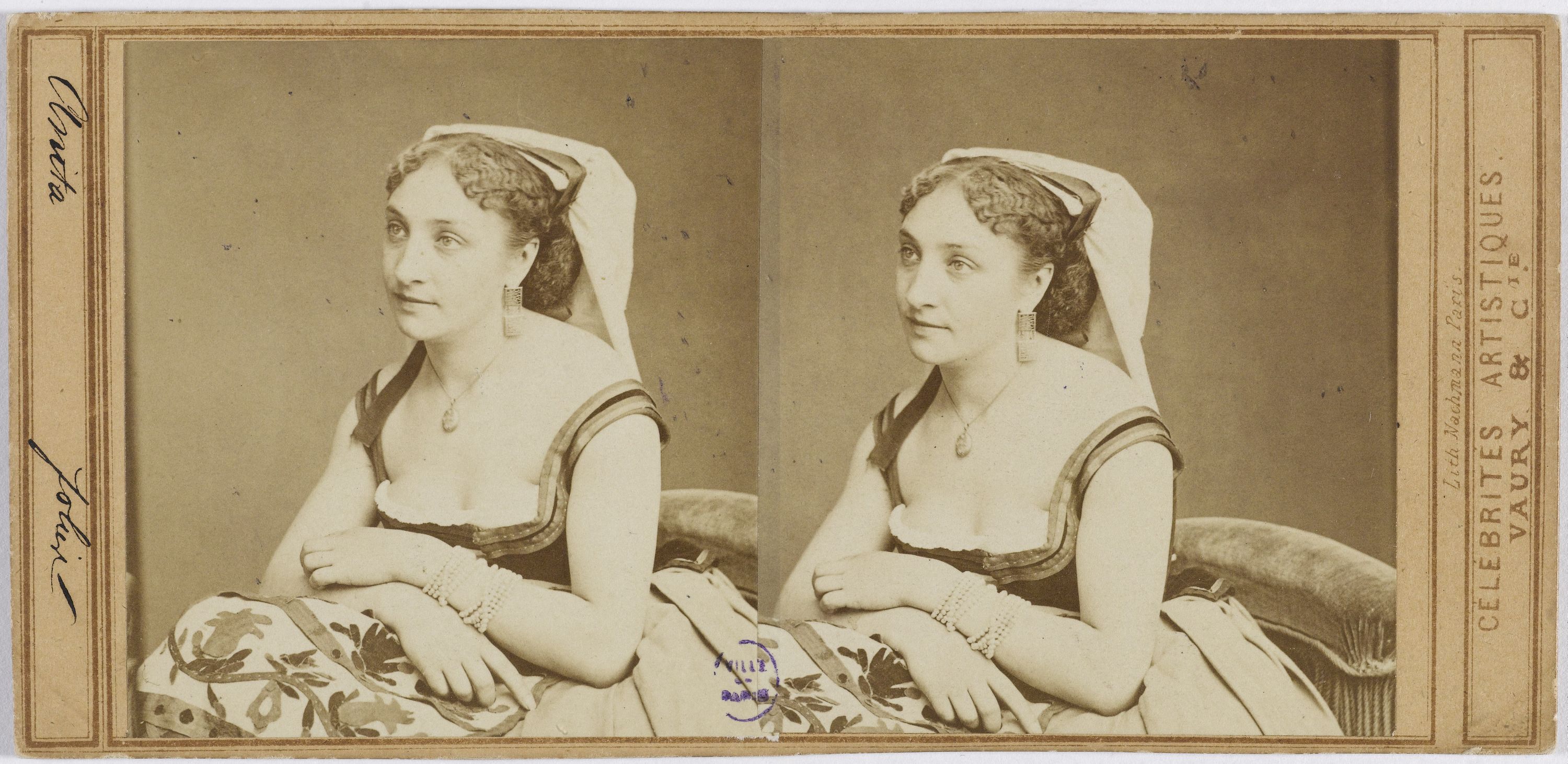 Vaury et Cie, Portrait d'Anita, actrice aux Folies