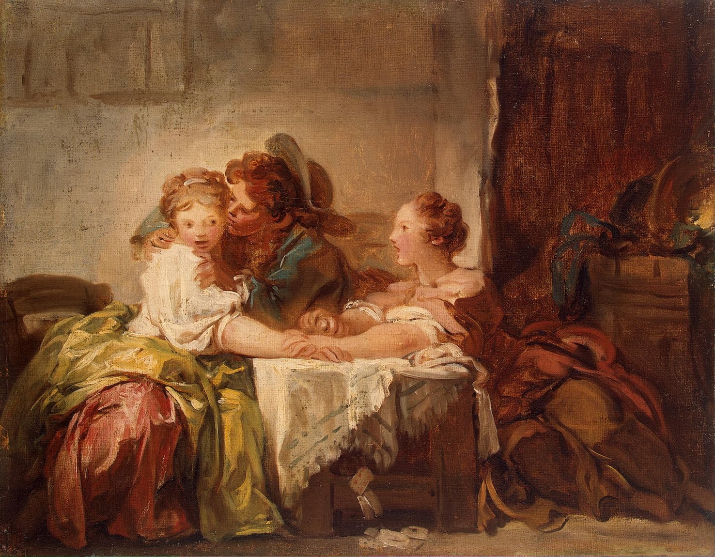 Jean-Honoré Fragonard, The Captured Kiss
