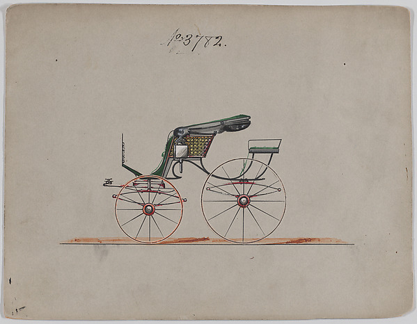 Brewster & Co., Design for Pony Phaeton, no. 3782