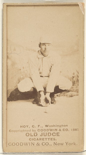 Goodwin & Company, William Ellsworth "Dummy" Hoy, Center Field, Washington Nationals, from the Old Judge series (N172) for Old Judge Cigarettes