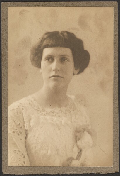 Louis Fleckenstein, [Portrait of a Woman with Flowers on Dress]