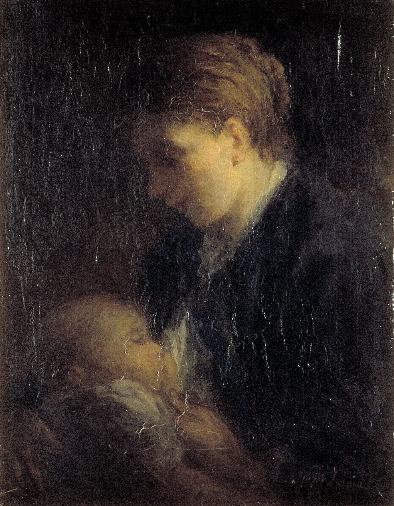 Jozef Israëls, Mother feeding a child