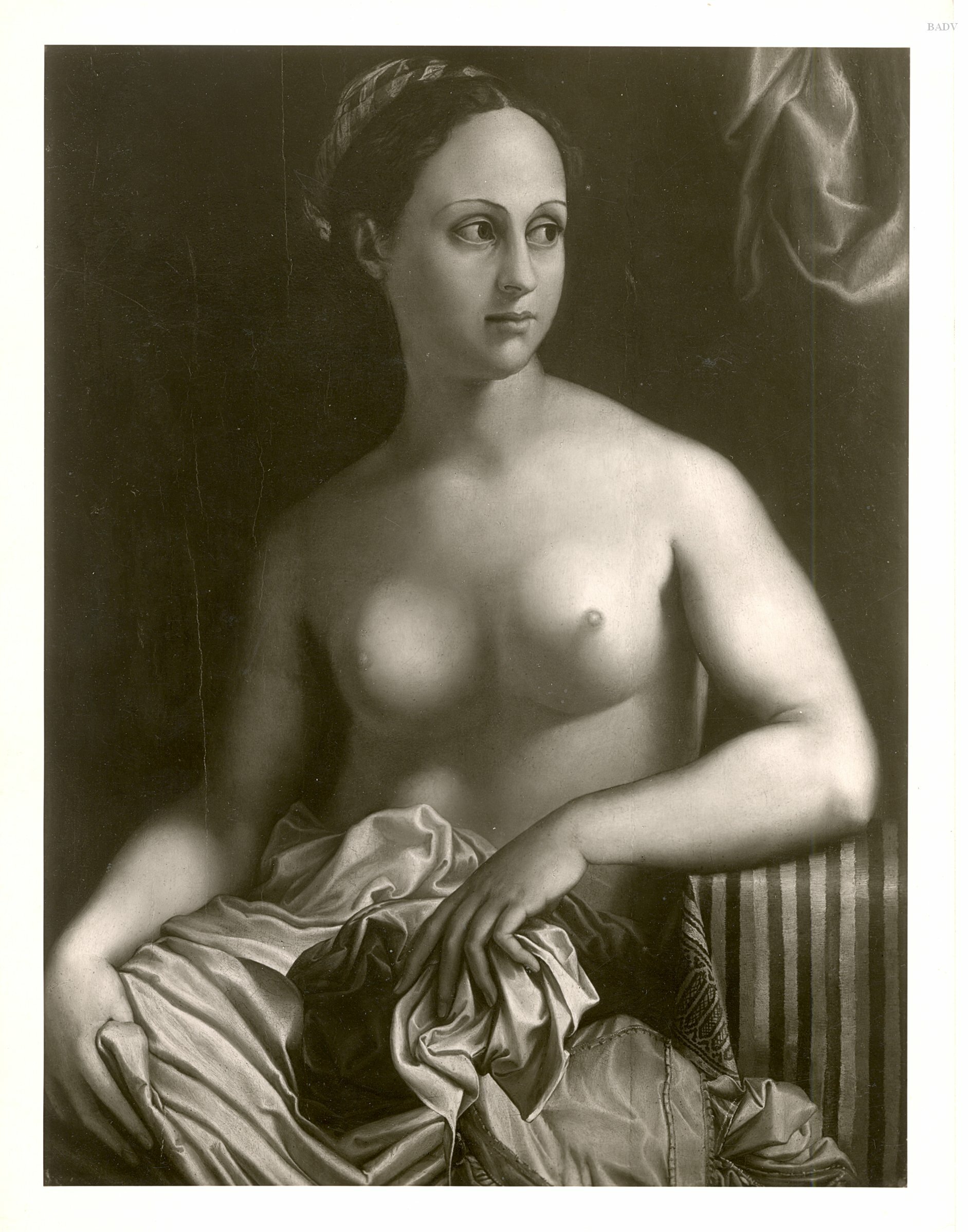 Giulio Romano, Female nude, half figure