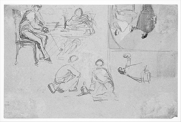 James McNeill Whistler, Four sketches (from Sketchbook)