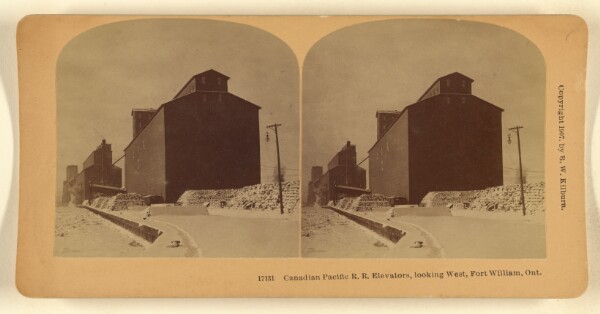 Benjamin West Kilburn, Canadian Pacific R.R. Elevators, looking West, Fort William, Ont.