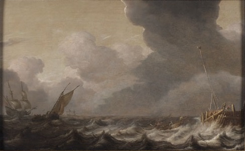 Abraham van Beijeren, Shipping in Stormy Weather