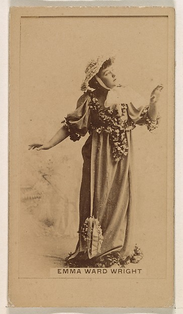 Kinney Brothers Tobacco Company, Emma Ward Wright, from the Actresses series (N245) issued by Kinney Brothers to promote Sweet Caporal Cigarettes