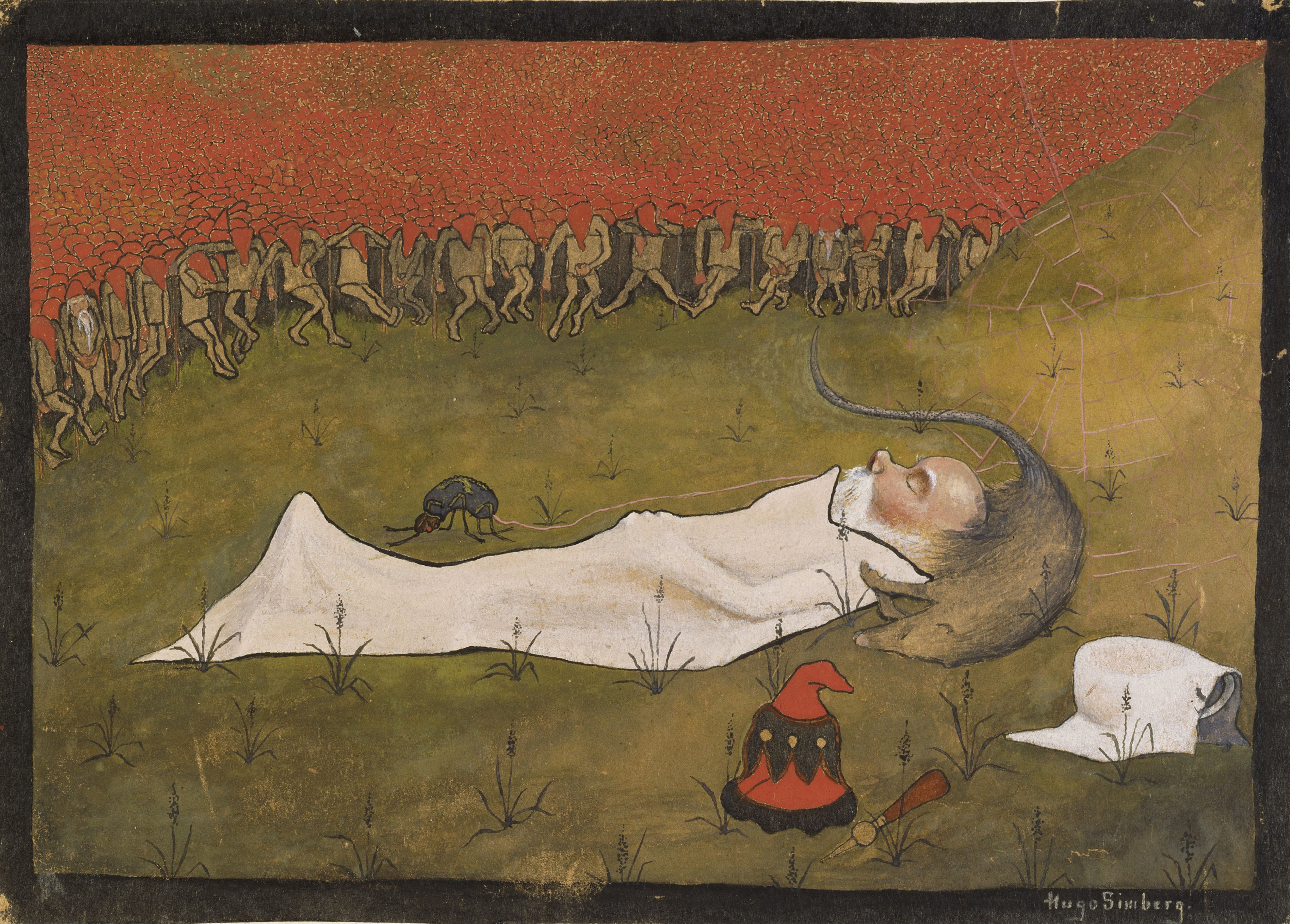 Hugo Simberg, King Hobgoblin Sleeping