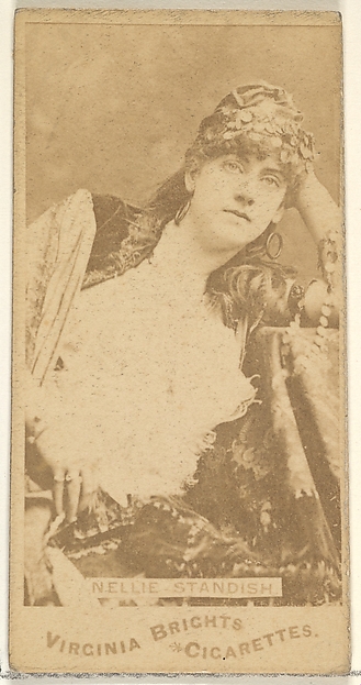 Allen & Ginter, Nellie Standish, from the Actors and Actresses series (N45, Type 1) for Virginia Brights Cigarettes