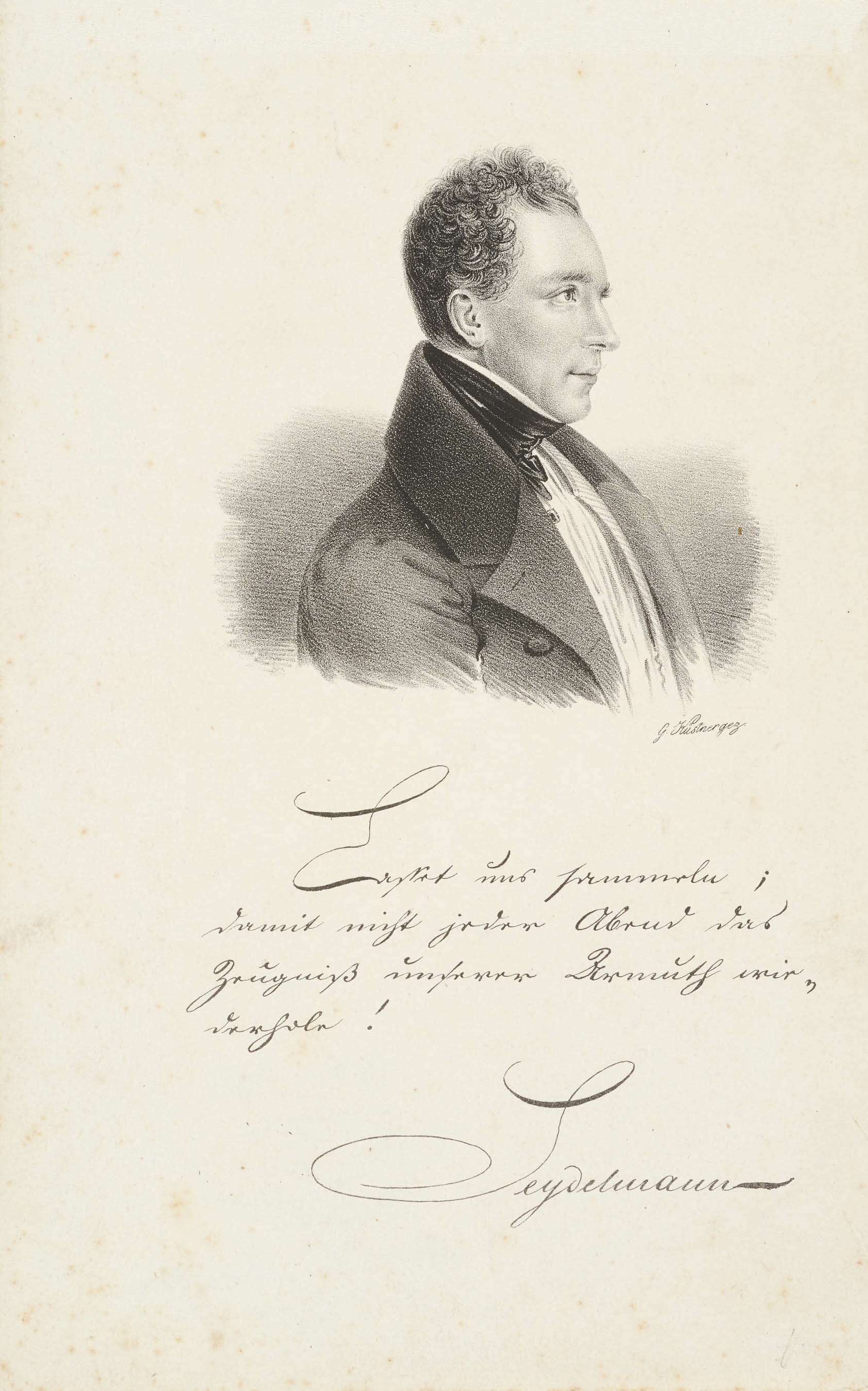 Gottfried Küstner, Bildnis Karl Seydelmann