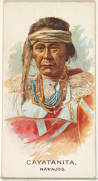 Allen & Ginter, Cayatanita, Navajos, from the American Indian Chiefs series (N2) for Allen & Ginter Cigarettes Brands