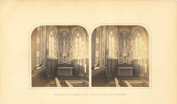 Roger Fenton, Interior of the Chapel of the Sodality of our Lady, Stonyhurst