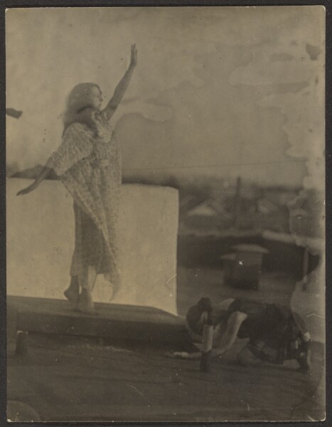 Louis Fleckenstein, [Dancer on Rooftop]
