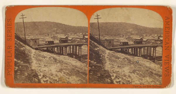 Edward and Henry T. Anthony & Co., View from the Coal Pockets - Lackawaxen. [Erie Railway between New York and Niagara]
