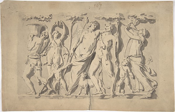 Anonymous, French, 18th century, Bacchanal Scene