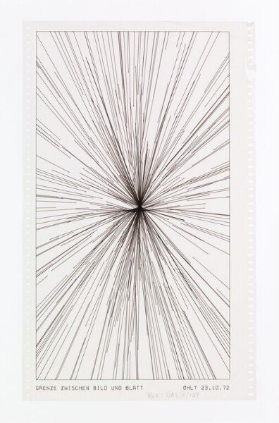 Unknown, Grenze Zwischen Bild und Blatt [Border Between Picture and Sheet]