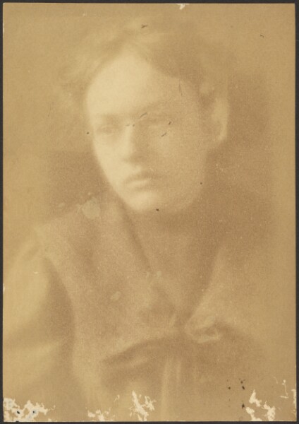 Louis Fleckenstein, [Portrait of a Woman in Dress with Knotted Collar]