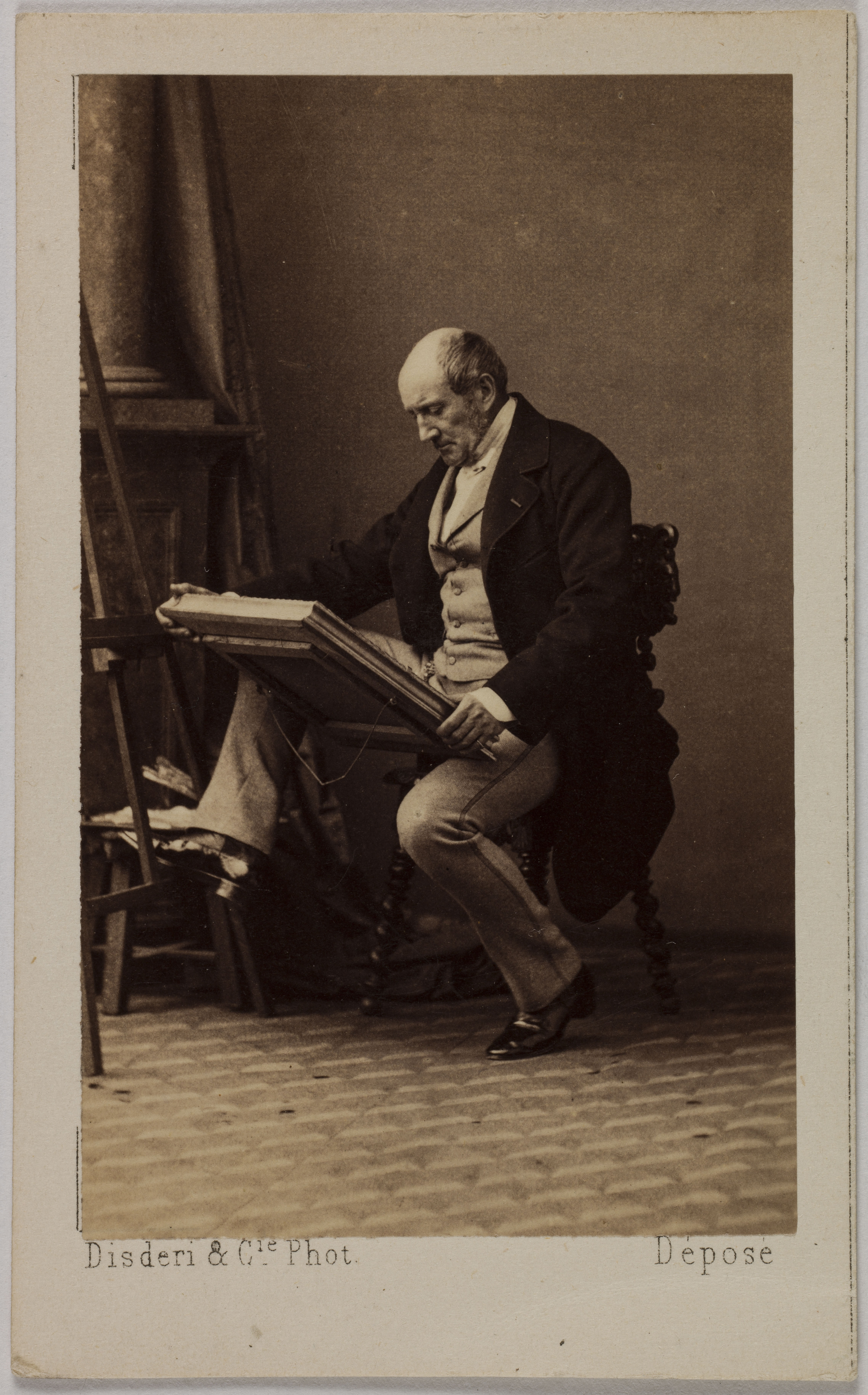 Disderi & Cie, Portrait de Louis Godefroy Jadin (1805-1882), peintre