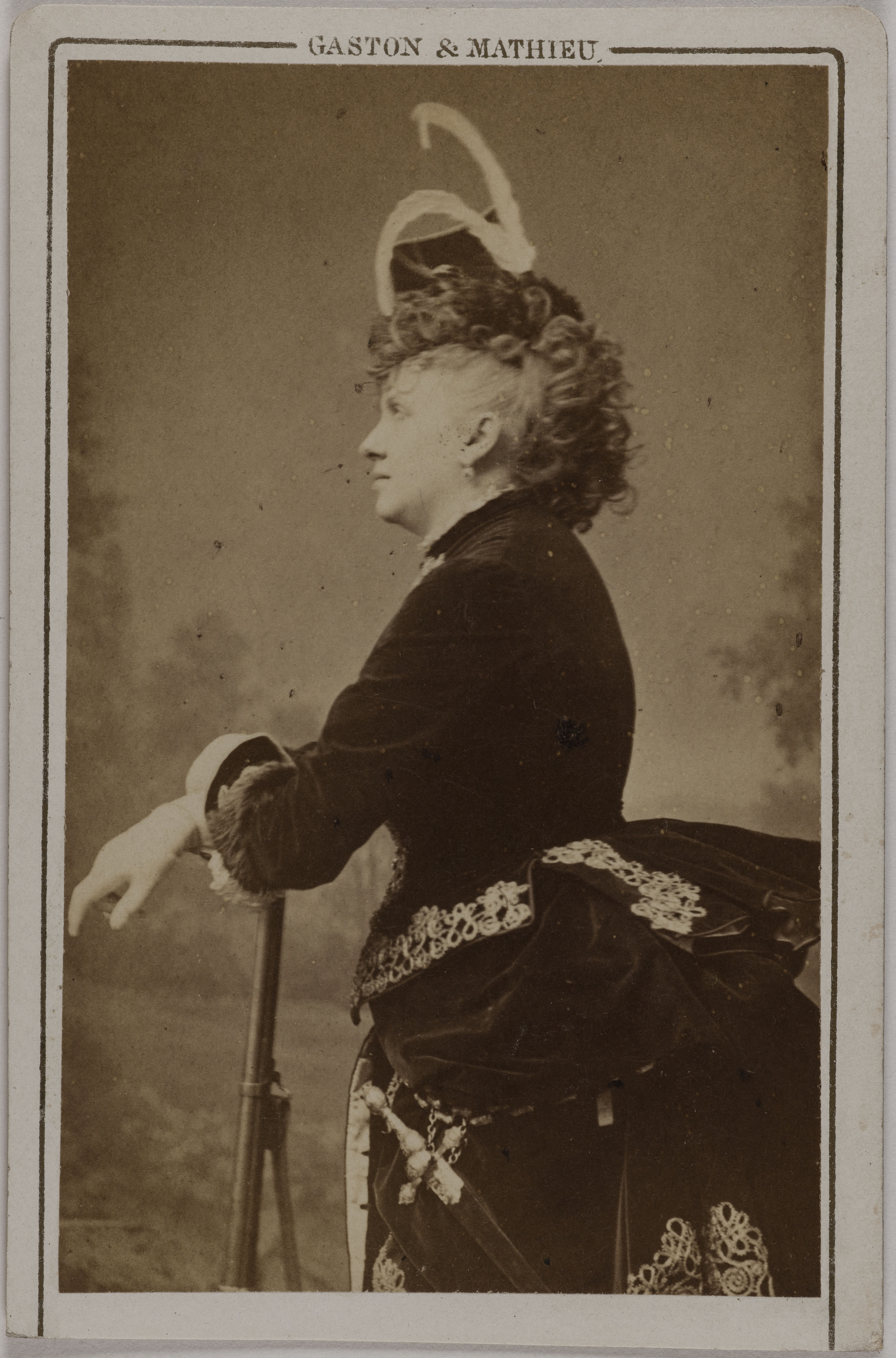 Gaston & Mathieu, Portrait de Blanche d'Antigny (Maria Ernestine Antigny, dite), (1842-1874), (actrice)